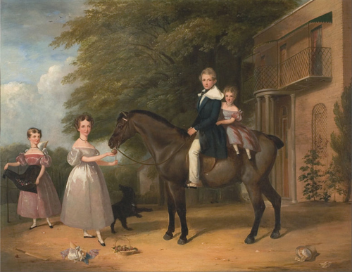 Henry_Barraud_-_Children_with_Horse_and_Dog_-_Google_Art_Project